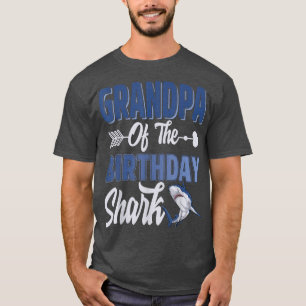 T-shirt Grand-Père De L'Anniversaire Garçon Requin Océan C