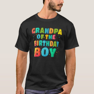 T-shirt Grand-Père De L'Anniversaire Garçon Rex Dinosaur P