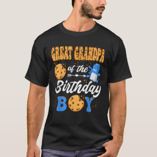 T-shirt Grand-Père De L'Anniversaire Lait-Garçon Cookies 1