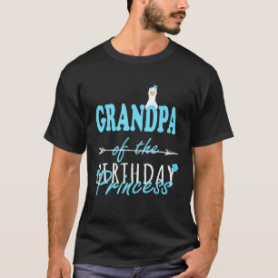T-shirt Grand-Père De L'Anniversaire Princesse Llamazing G