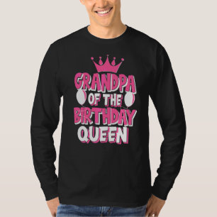 T-shirt Grand-Père De L'Anniversaire Reine Fête Famille M