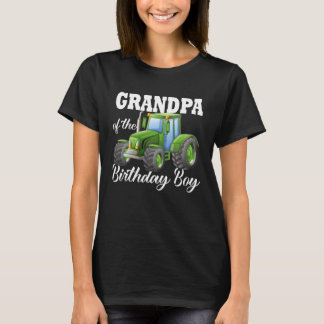 T-shirt Grand-père de l'Anniversaire Tractor ferme de trac