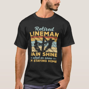 T-shirt Grand-père de l'électricien de la ligne à la retra