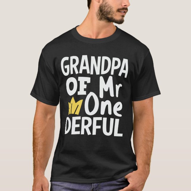 T-shirt Grand-père de M. Onederful 1er anniversaire corres (Devant)