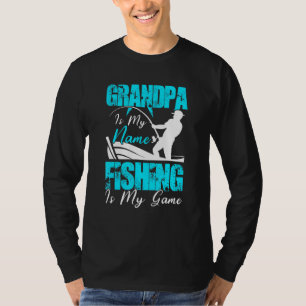 T-shirt Grand-Père De Pêche - Motivation Pour Le Poisson -