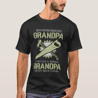 T-shirt Grand-Père De Travail Du Bois Comme Un Grand-Père 