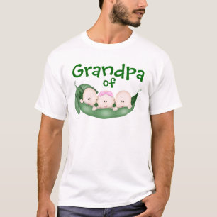 T-shirt Grand-père de triplets mixtes