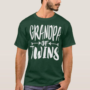 T-shirt Grand-Père De Twins Twins Faire-part Cadeau