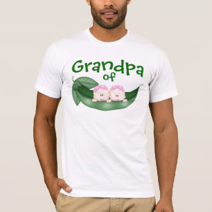 T-shirt Grand-père des filles jumelles