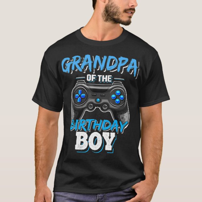 T-shirt Grand-père des hommes de l'anniversaire garçon jum (Devant)