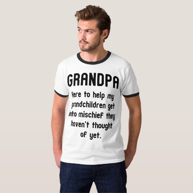 T-shirt Grand-père drôle (Devant entier)