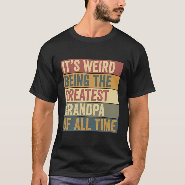 T-shirt Grand-père Drôle Dire (Devant)