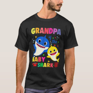 T-shirt Grand-Père Du Bébé Requin Anniversaire Grand-P