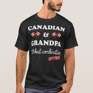 T-shirt Grand-père du Canada Meilleur grand-père canadien 