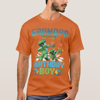 T-shirt Grand-père du garçon d'anniversaire Funny Brick Ga