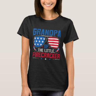 T-shirt Grand-Père Du Petit Frappe Usa Drapeau 4ème De