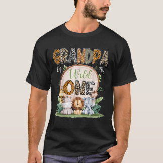 T-shirt Grand-Père Du Sauvage Un Premier Anniversaire Safa