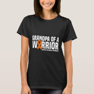 T-shirt Grand-Père D'Un Guerrier Mme Sclérose En Plaques