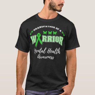 T-shirt Grand-Père D'Un Guerrier Sensibilisation À La Sant
