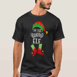 T-shirt Grand-père Elf Matching Famille Groupe Noël