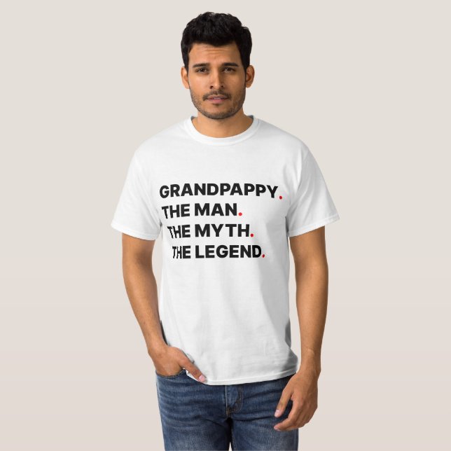 T-shirt grand-père en coton (Devant entier)