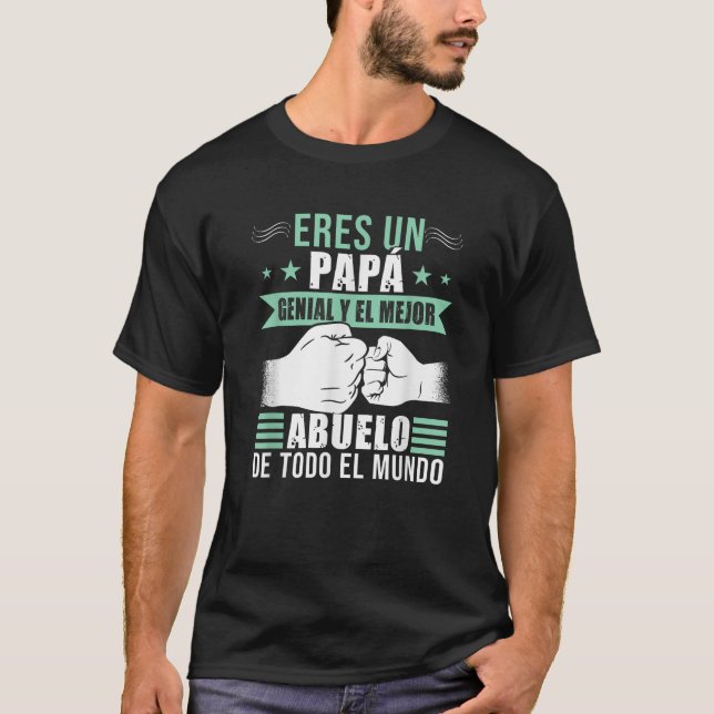 T-shirt Grand-père espagnol Fête des pères Papa Y Abuelo T (Devant)
