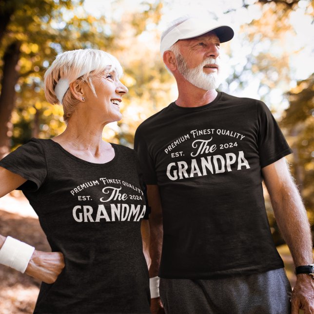 T-shirt Grand-père est 2024 Nouveau Grand-père Gramps (Créateur téléchargé)