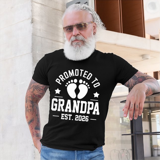 T-shirt Grand-Père Est. 2026, grand-père de la Faire-part  (Créateur téléchargé)