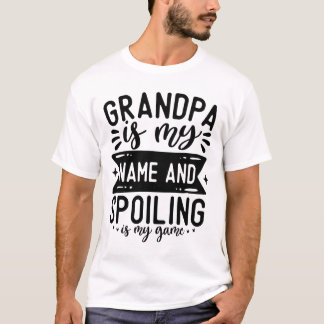 T-shirt Grand-Père Est Mon Nom Et Spots Est Mon Jeu