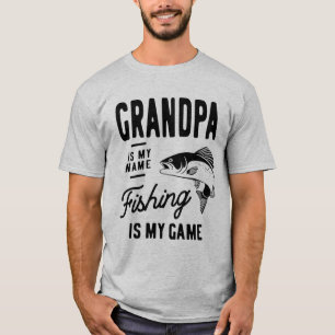 T-shirt Grand-Père Est Mon Nom Pêche Est Mon Jeu Cadeau