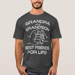 T-shirt Grand-père et grand-fils jumelé premier coup Best