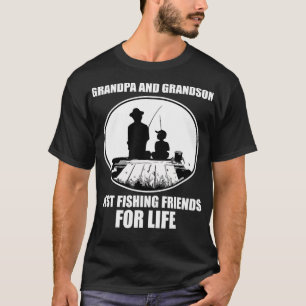 T-shirt Grand-père et grand-fils meilleurs amis de pêche