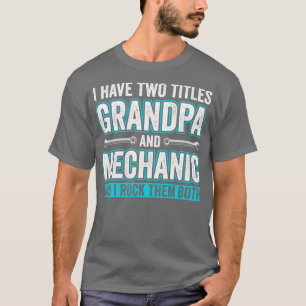 T-shirt Grand-père et mécanicien Funny Garage Fixation s G