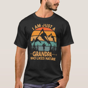 T-shirt Grand-père extérieur qui aime Randonnée Trekking C