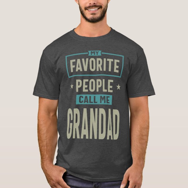 T-shirt Grand-père favori (Devant)