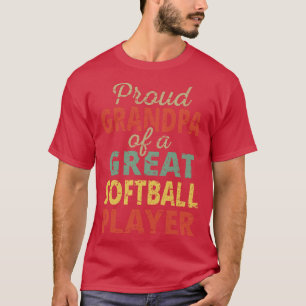 T-shirt Grand-Père Fière D'Un Grand Joueur De Softball II