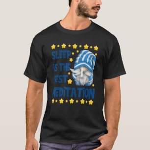 T-shirt Grand-Père Gnome Sleepy Avec Pj Stripé Pour Hommes