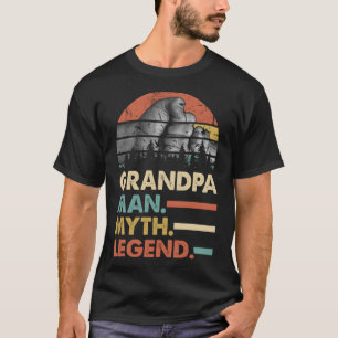 T-shirt Grand-père Homme Mythe Légende Hommes Vintages Ret