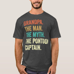T-shirt Grand-père Homme Mythe Ponton Capitaine s pour hom