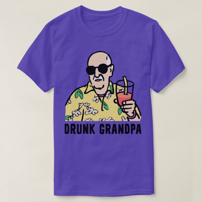 T-shirt Grand-père ivre (Design devant)