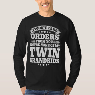 T-shirt Grand-père jumeaux grand-mère jumeaux