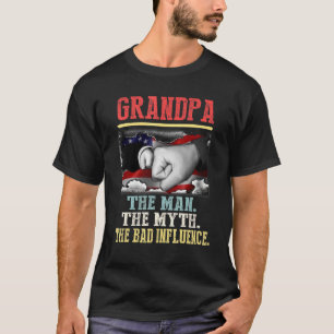 T-shirt Grand-Père Le Mythe De L'Homme Mauvaise Influence