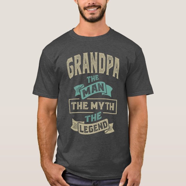 T-shirt Grand-Père Le Mythe La Légende (Devant)