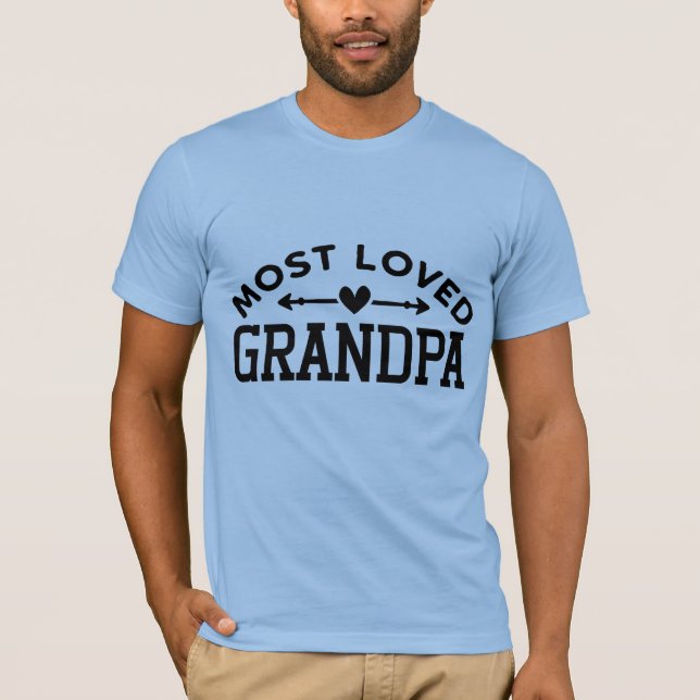 T-shirt Grand-père le plus aimé du cool (Devant)