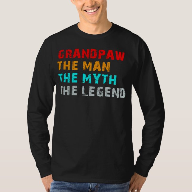 T-shirt grand-père l'homme le mythe la légende (Devant)