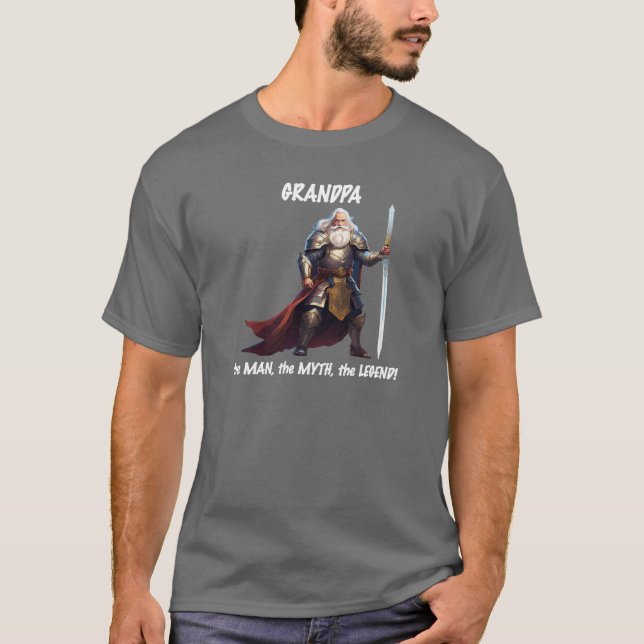T-shirt Grand-père, l'homme, le mythe, la légende (Devant)
