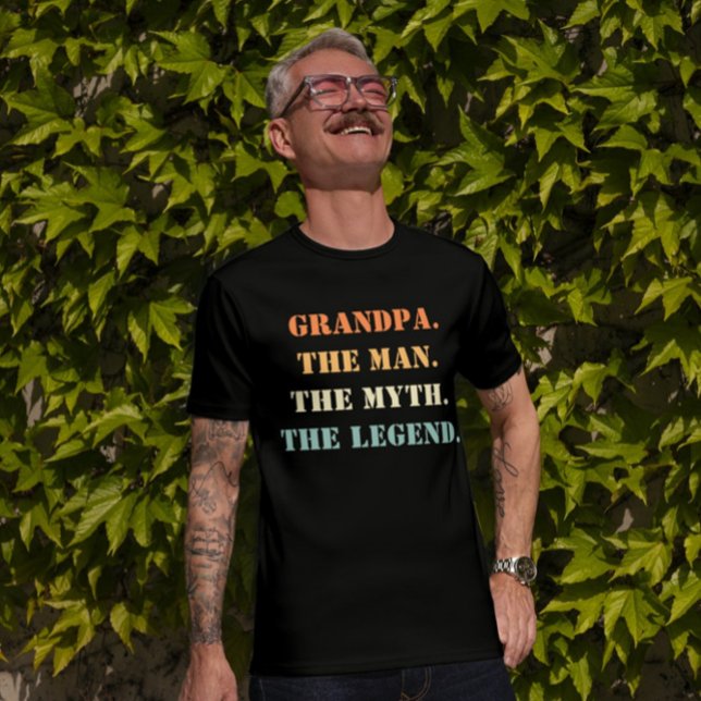 T-shirt Grand-Père L'Homme Le Mythe La Légende Fête des pè (Créateur téléchargé)