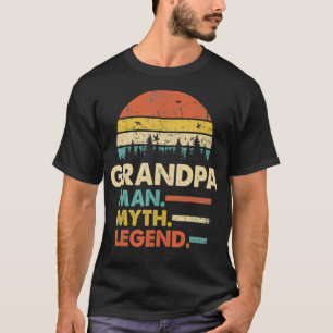 T-shirt Grand-Père L'Homme Le Mythe La Légende Pop Pop P