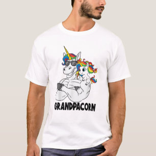 T-shirt Grand-père Licorne Musclé Grandpacorne Drôle 