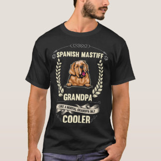 T-shirt Grand-Père Mastiff Espagnol Comme Grand-Père Norma
